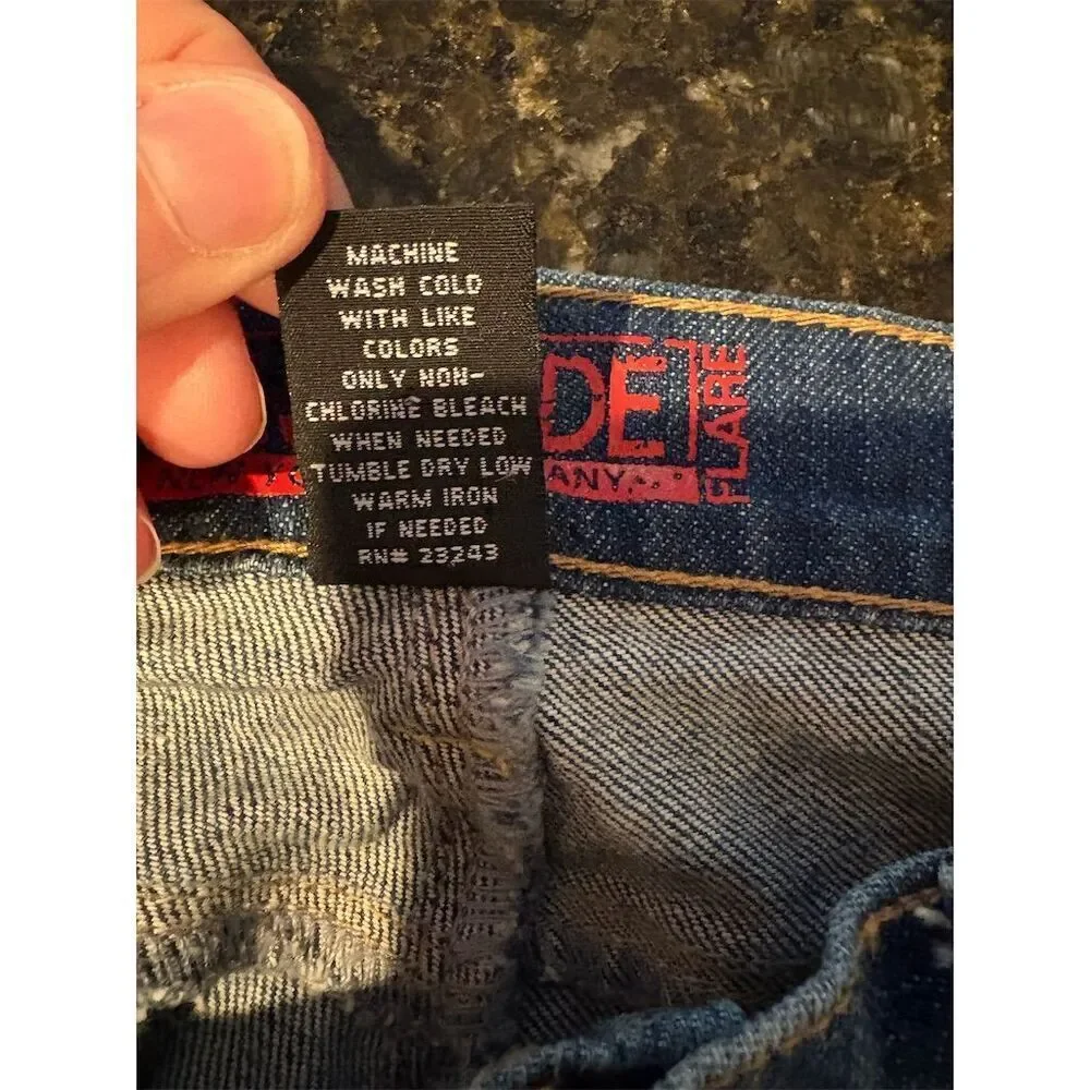 New York & Company Women's Flared Denim Jeans Size 10 Blue - Picture 8 of 8